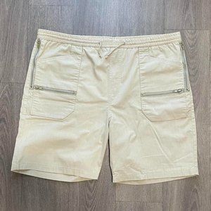 Mens Cream and Grey Shorts